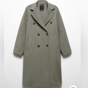 Like new Mango oversized handmade wool coat - size small